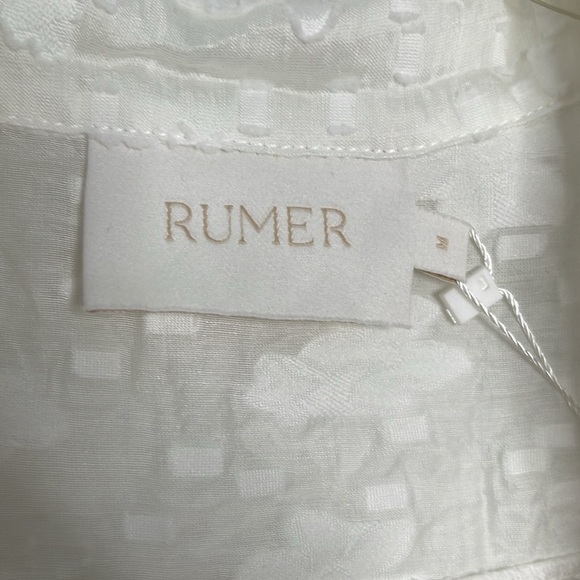 Rumer The Label Semi Sheer Billie Shirt Maxi Dress Cover Up Size Medium BNWT - Picture 4 of 8